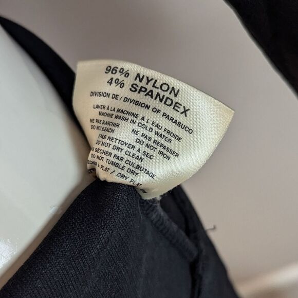 RARE Naked Angels Parasuco Black Bodycon Dress w/ Zip-Off Leather Moto Jacket S/ - Picture 12 of 15